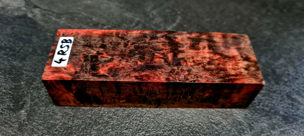 Stabilisierte Maserbirke rot-schwarz limitierte Edition (4RSB)